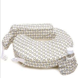 My Brest Friend Original Nursing Posture Pillow, Sunshine Poppy - Grey, Yellow
